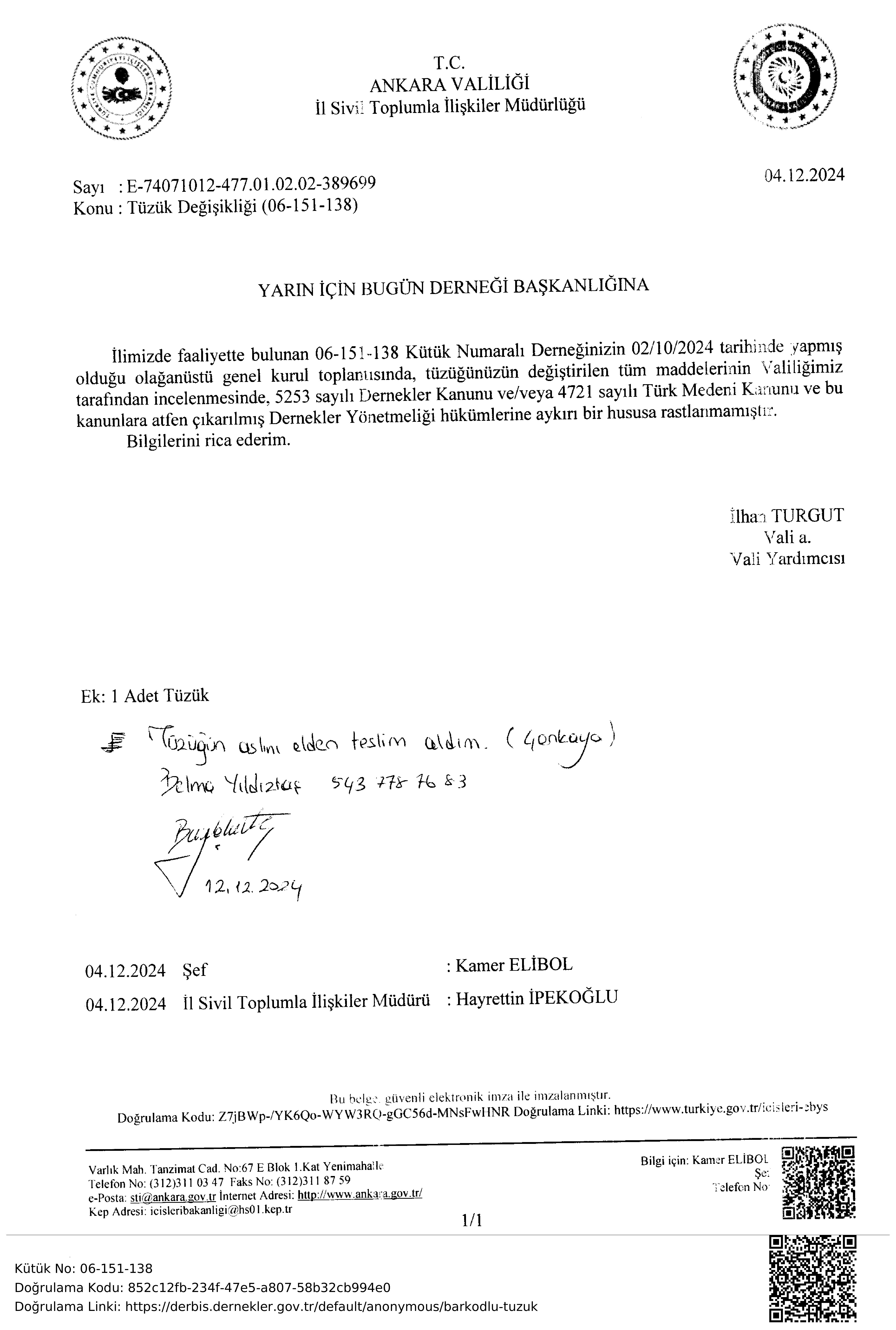 YİBDER Tüzük önizleme sayfası